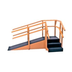 Escalera + Gradas con Rampa