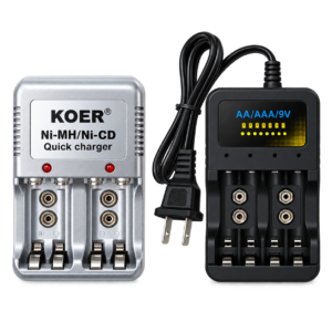 Cargador para Bateria 9v Pilas AA y AAA