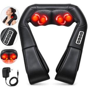 Masajeador Shiatsu Corporal  con calor Infrarrojo Portatil Recargable