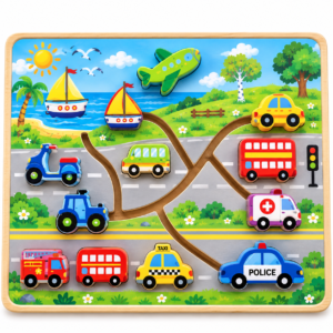 Laberinto de Figuras – Transporte