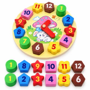Puzzle Reloj de figuras y números