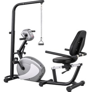 Bicicleta Ergonomica Recumbent Electrica con Poleas